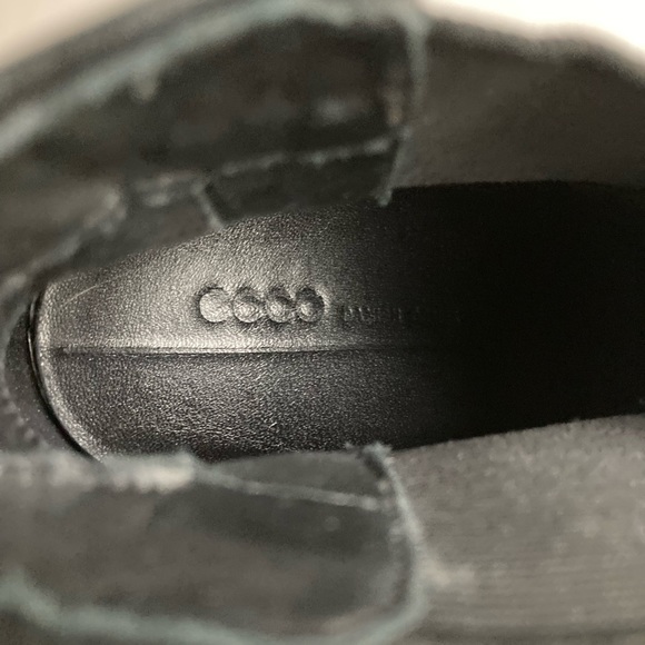 Ecco Black Lizard Print Leather Point Toe Heeled Ankle Boots size EUR 40, US 9.5 - Picture 16 of 16